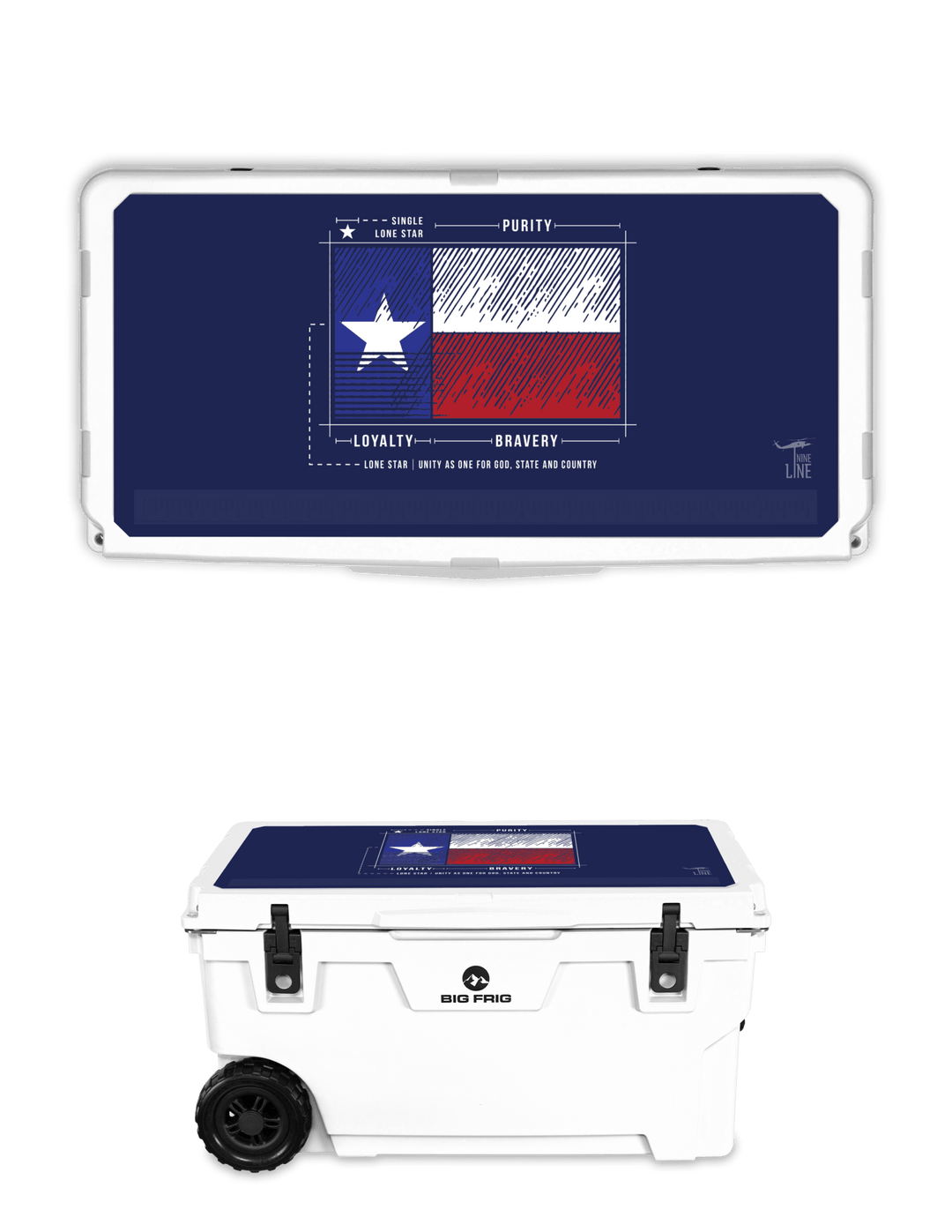 Big Frig Cooler - TX Flag Schematic