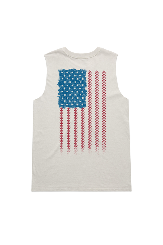 Baseball Flag - Women's Boyfriend Tank Top