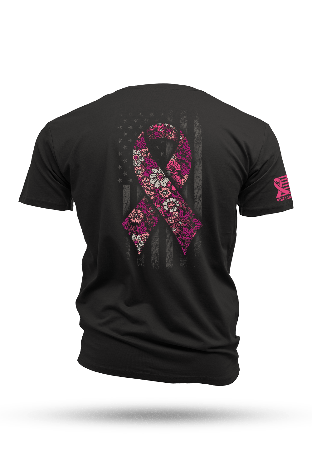 Breast Cancer Ribbon Flag 2025 - Cotton T-shirt