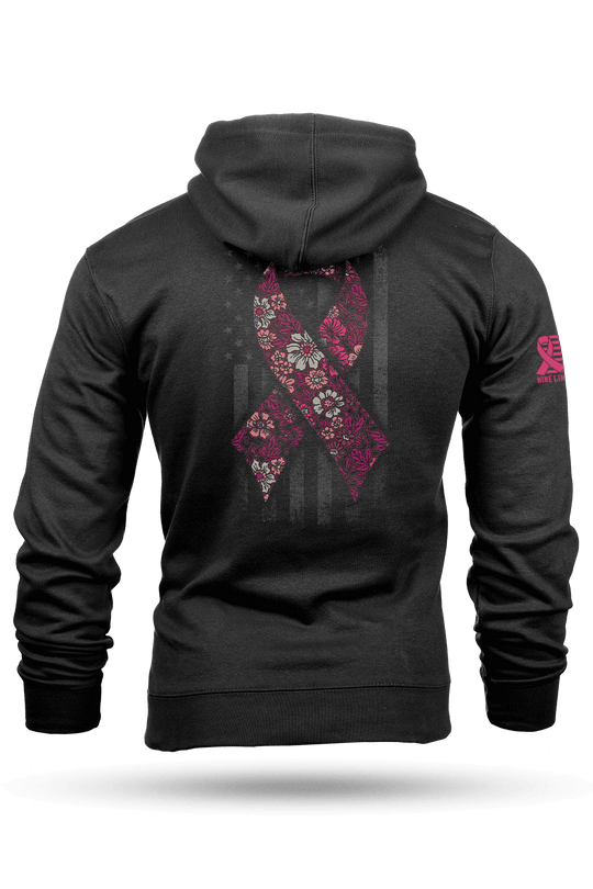 Breast Cancer Ribbon Flag 2025 - Hoodie