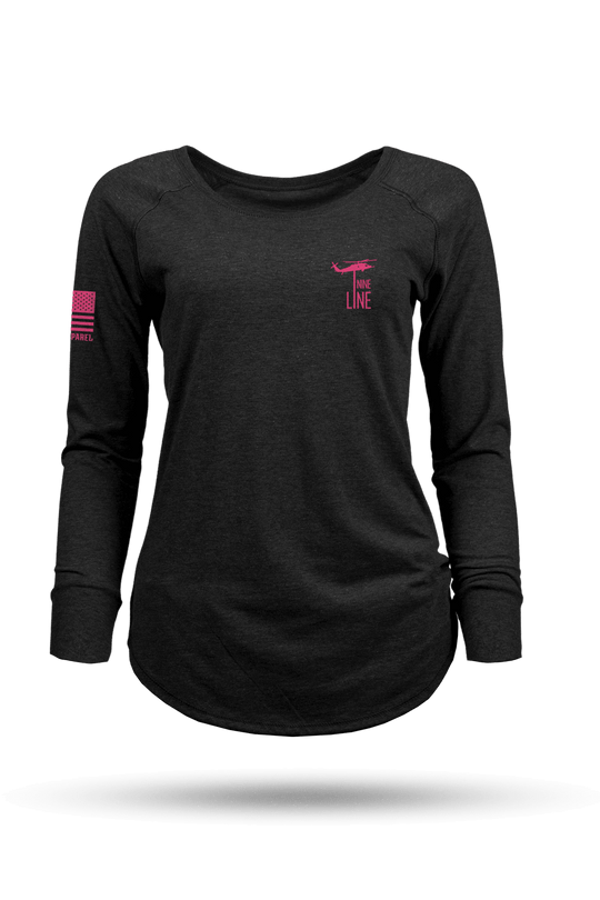 Breast Cancer Ribbon Flag 2025 - Women's Long - Sleeve Shirt