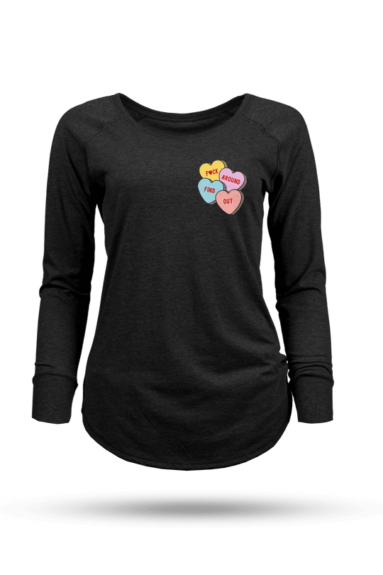 Candy Hearts - Women's Long - Sleeve Shirt