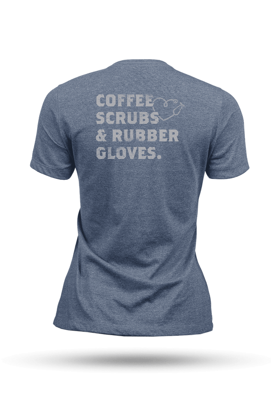 Coffee, Scrubs & Rubber Gloves - Women's T-Shirt