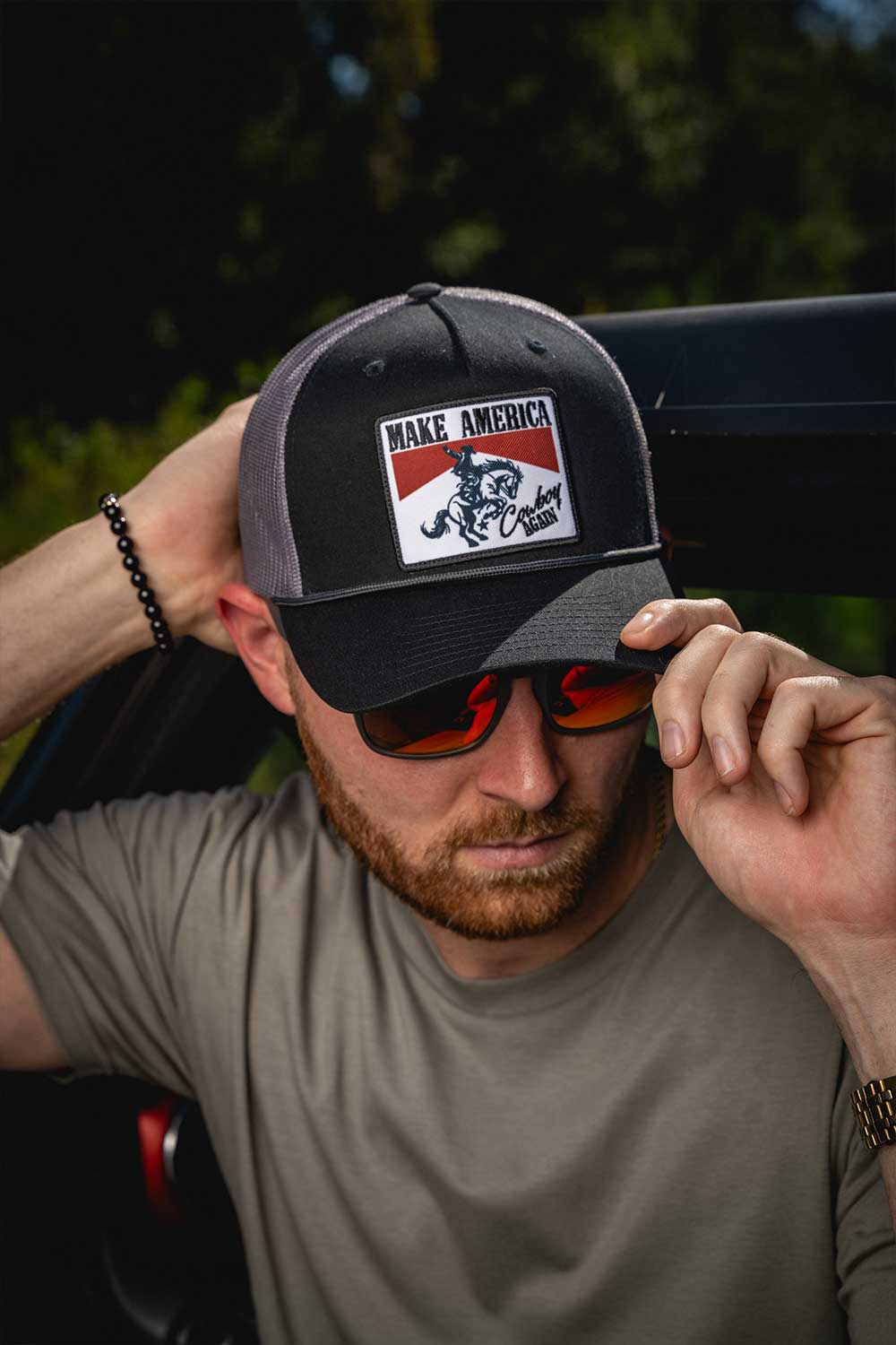 Cowboy Again - Richardson Rope Trucker Hat