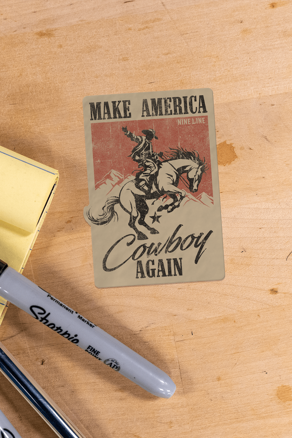 Cowboy Again - Sticker