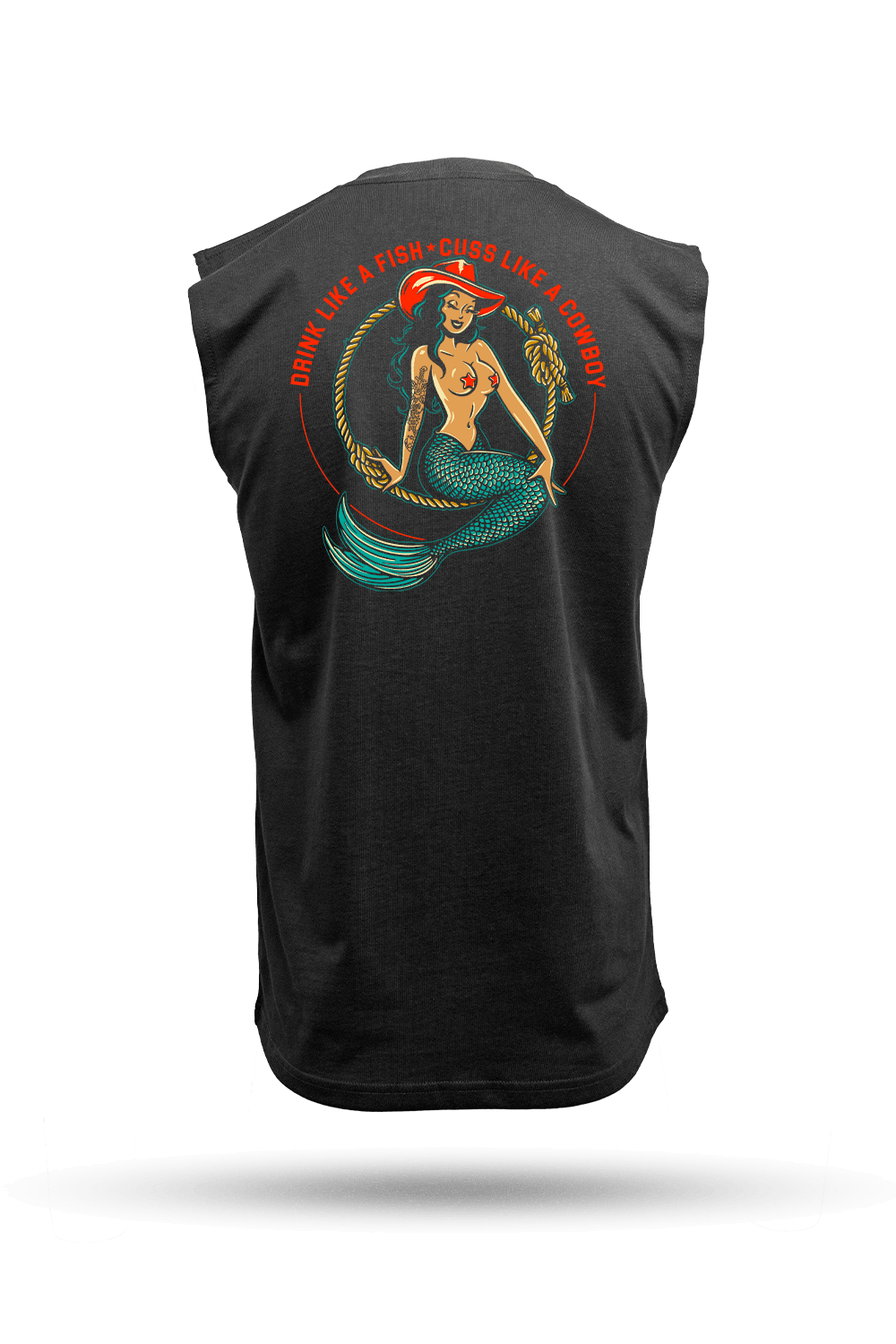 Cowgirl Mermaid - Men's Muscle Tank Top