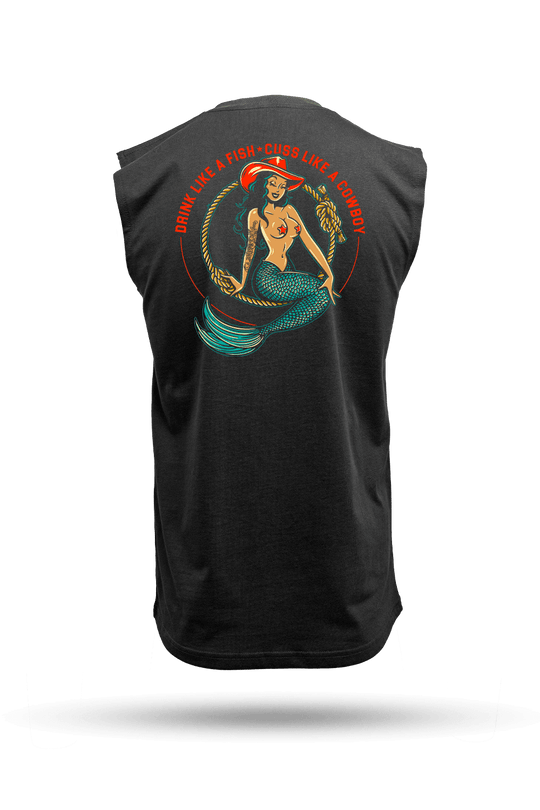 Cowgirl Mermaid - Men's Muscle Tank Top