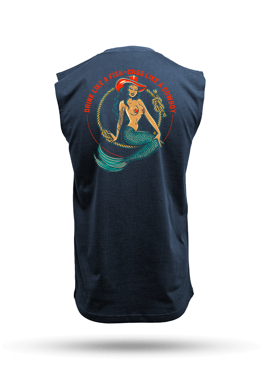 Cowgirl Mermaid - Men's Muscle Tank Top