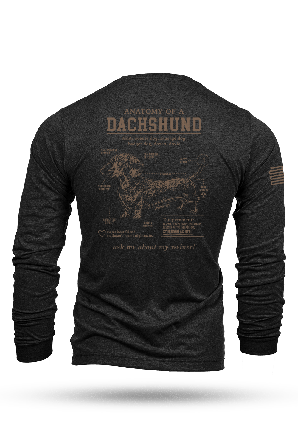 Dachshund Schematic - Long - Sleeve Shirt