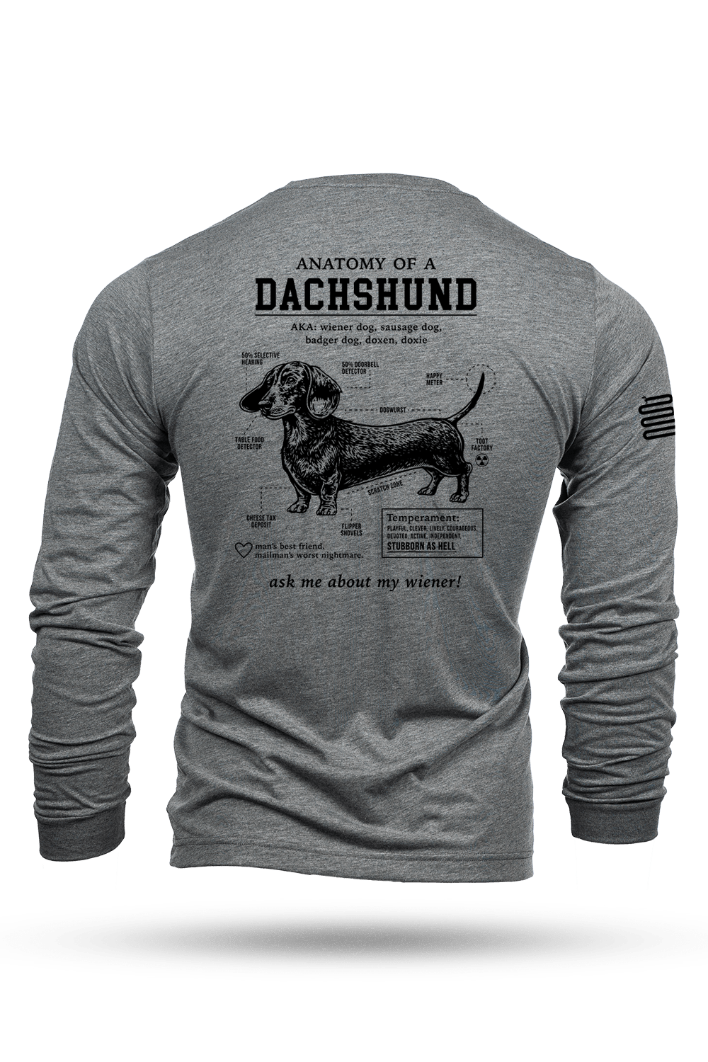 Dachshund Schematic - Long - Sleeve Shirt