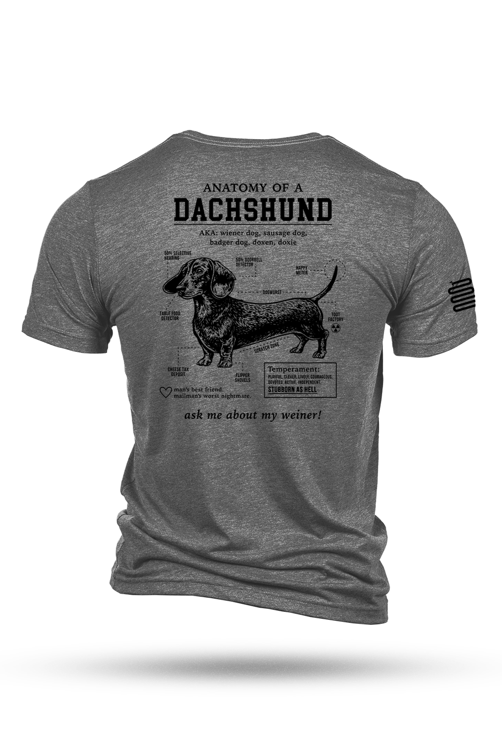Dachshund Schematic - T-Shirt