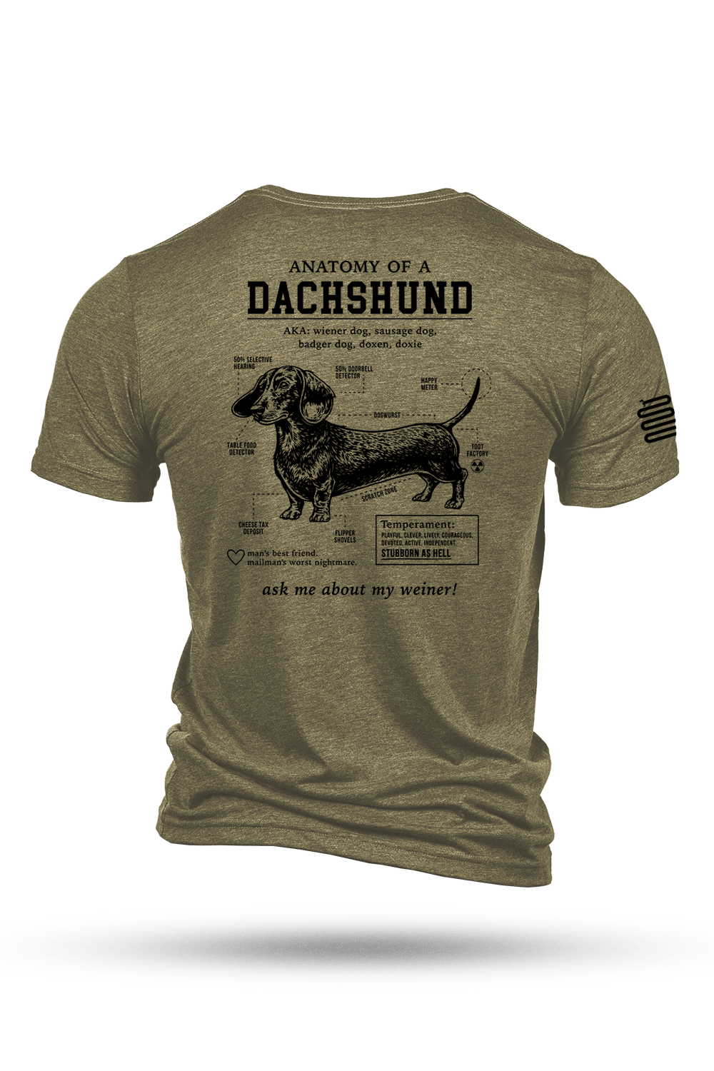 Dachshund Schematic - T-Shirt