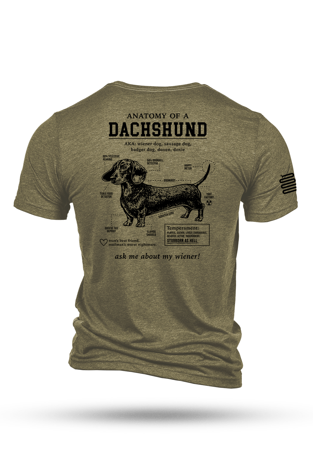 Dachshund Schematic - T-Shirt