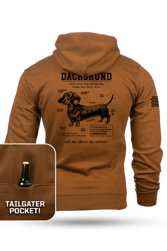 Dachshund Schematic - Tailgater Hoodie
