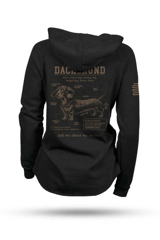 Dachshund Schematic - Women's Hoodie