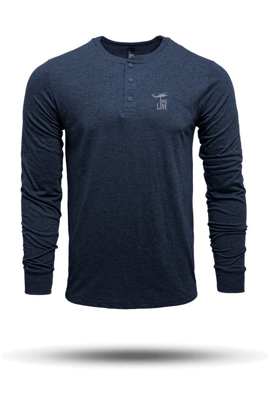 Dropline Logo - Long Sleeve Henley