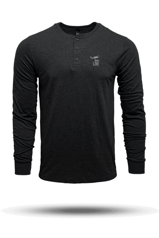 Dropline Logo - Long Sleeve Henley