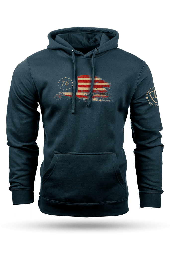 1776 Old Glory Flag Hoodie - Enlisted Nine – Nine Line Apparel
