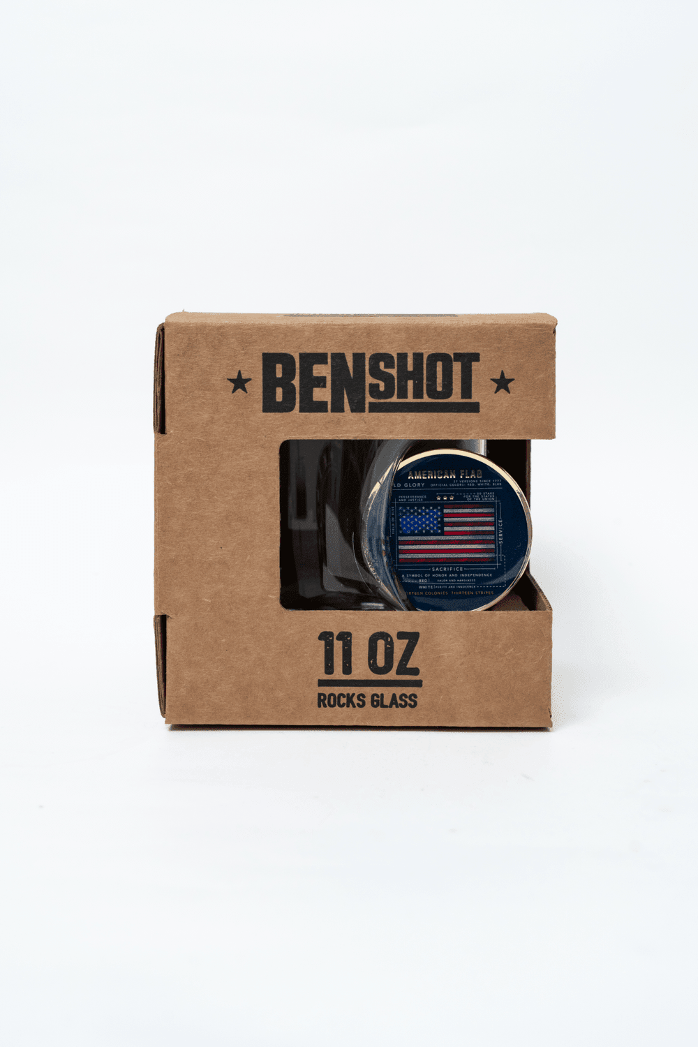Flag Schematic Challenge Coin Whiskey Glass