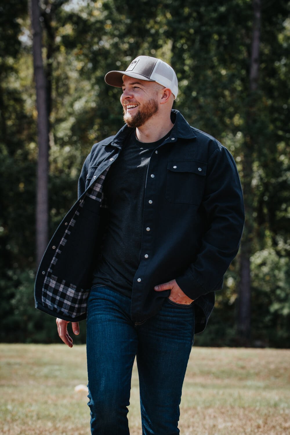 Flannel Lined Canvas Concealed Carry Jacket
