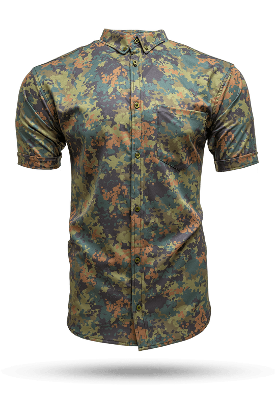 Fleck Tarn - Short Sleeve Button Down Shirt