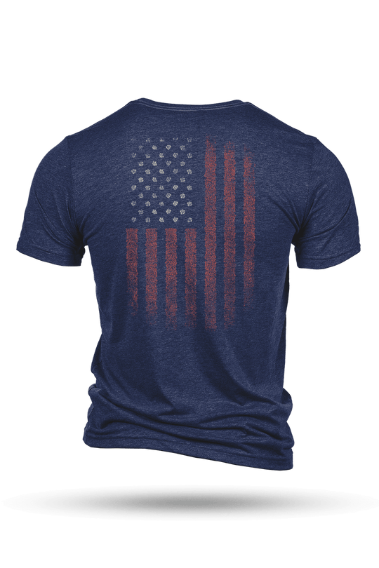 Floral Pattern Flag - T-Shirt