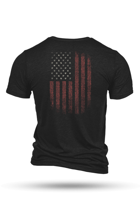 Floral Pattern Flag - T-Shirt