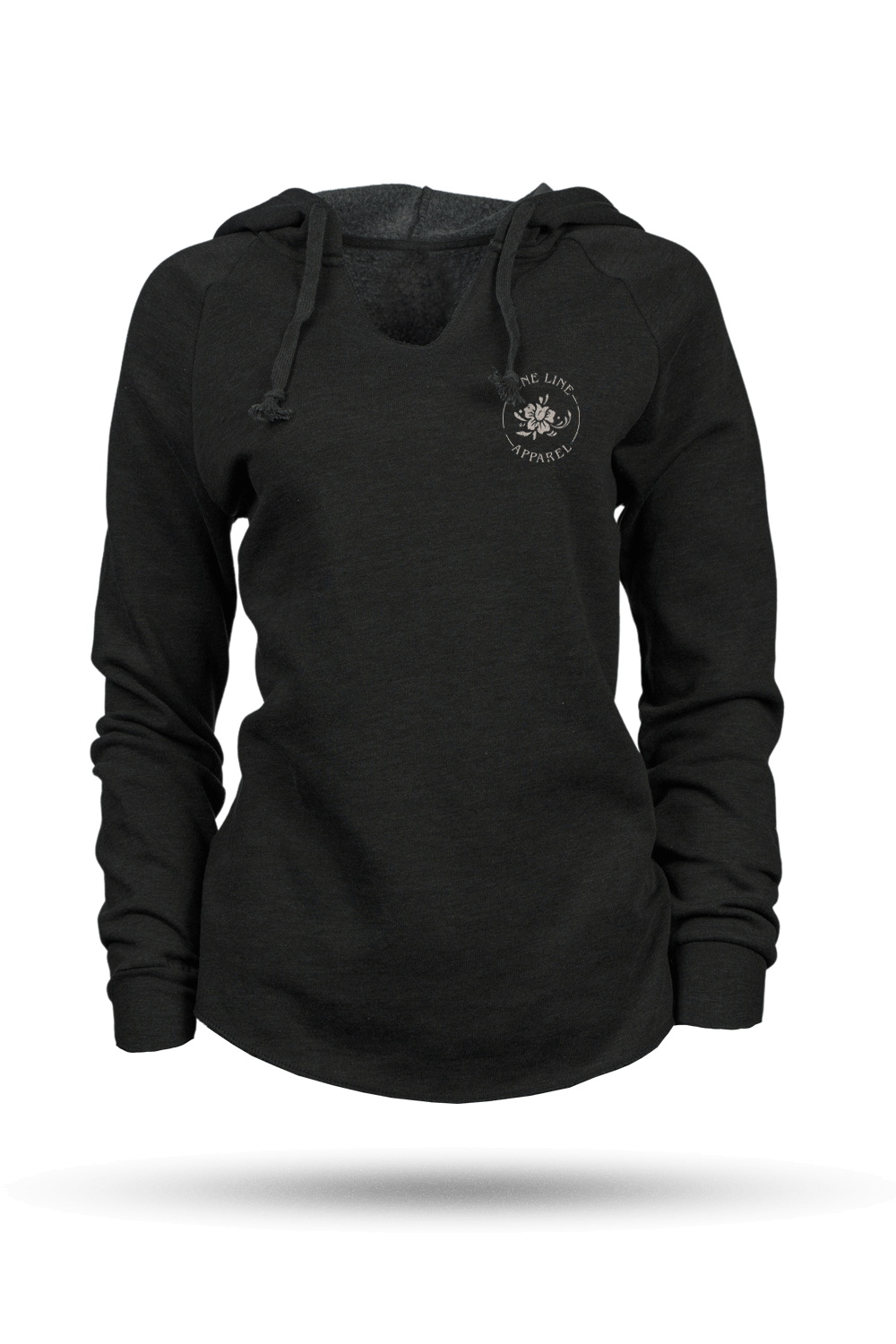 Floral Pattern Flag - Women's Hoodie