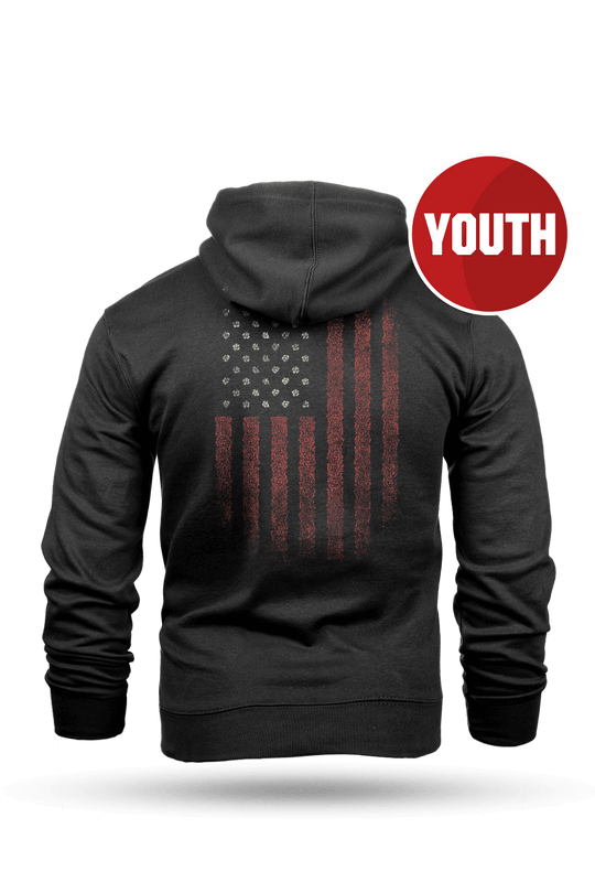 Floral Pattern Flag - Youth Hoodie