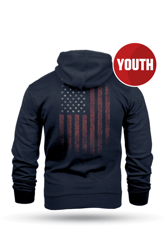 Floral Pattern Flag - Youth Hoodie