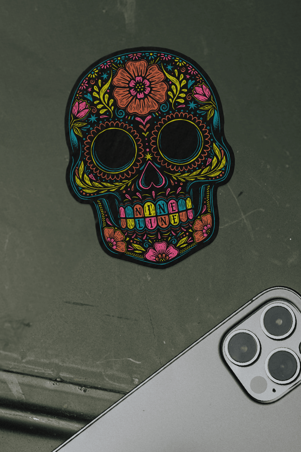 Flower Skull - Sticker