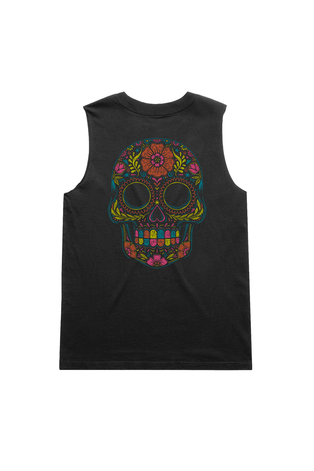 Flower Skull - Women's Muscle Tank Top
