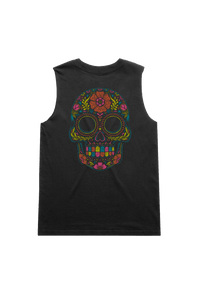Flower Skull - Women's Muscle Tank Top