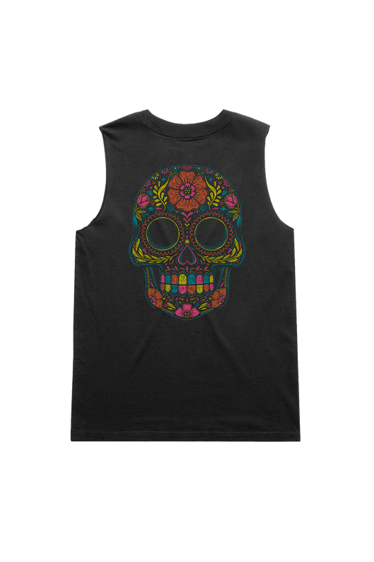 Flower Skull - Women's Muscle Tank Top