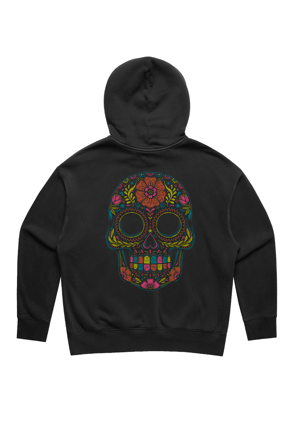 Flower Skull - Women's Relaxed Fit Hoodie