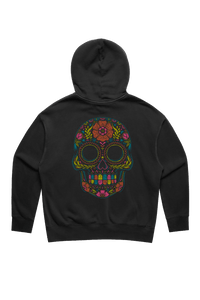 Flower Skull - Women's Relaxed Fit Hoodie