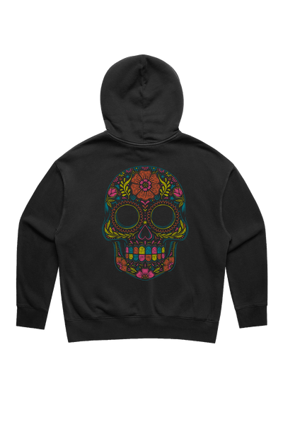Flower Skull - Women's Relaxed Fit Hoodie
