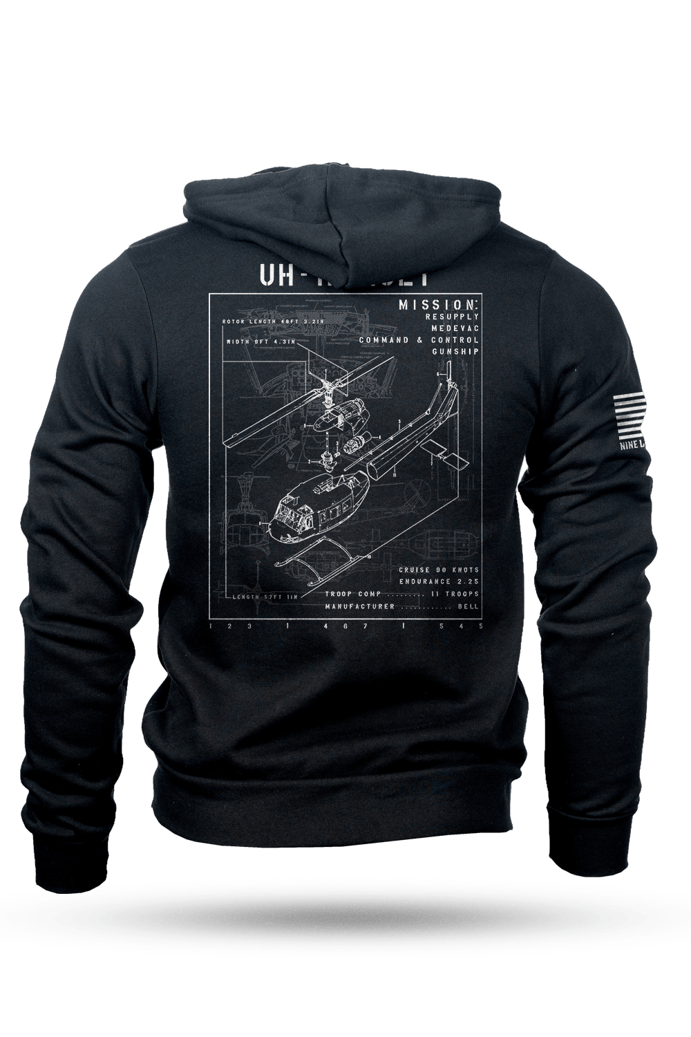 FRIENDS OF ARMY AVIATION - Full - Zip Hoodie