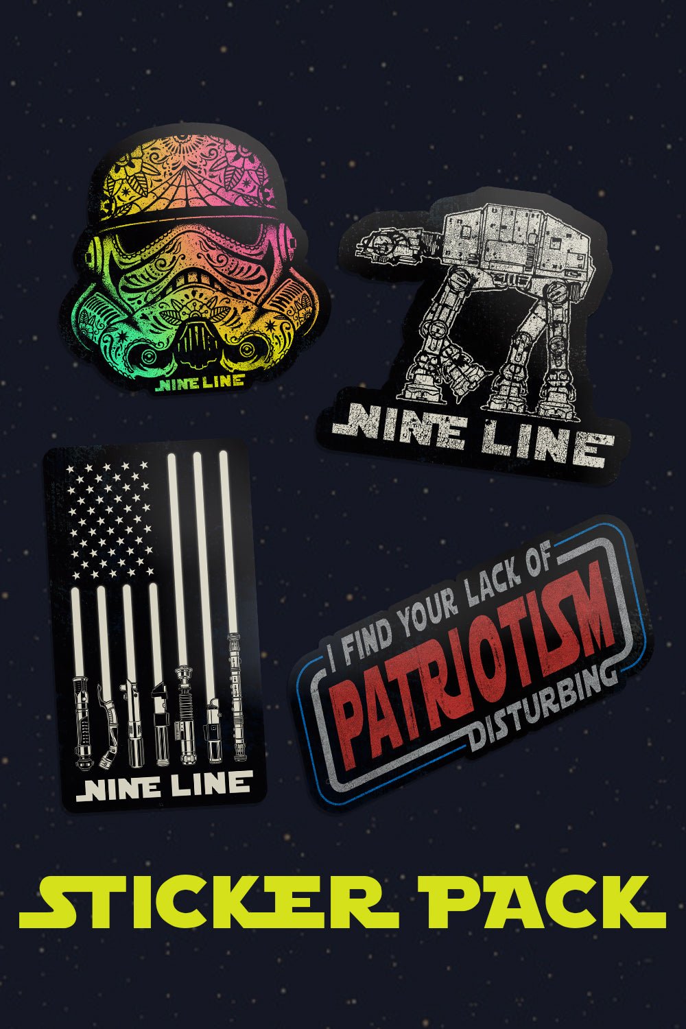 Galactic Sticker - 4 Pack