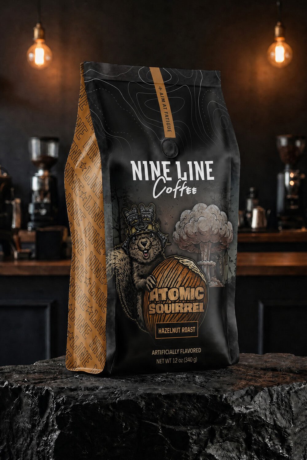 Atomic Squirrel Hazelnut Medium Roast - Ground Coffee | 12OZ