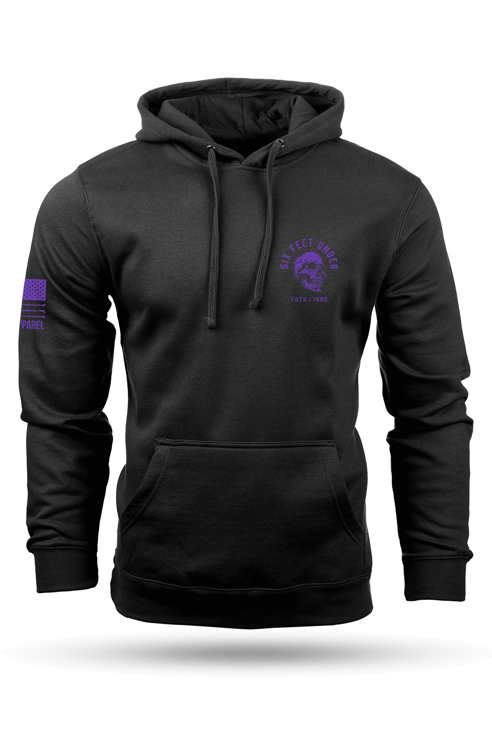 Black hoodie with purple lining shop
