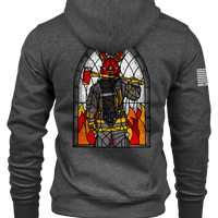 Stained Glass Firefighter - Hoodie