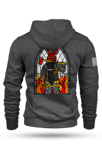 Stained Glass Firefighter - Hoodie