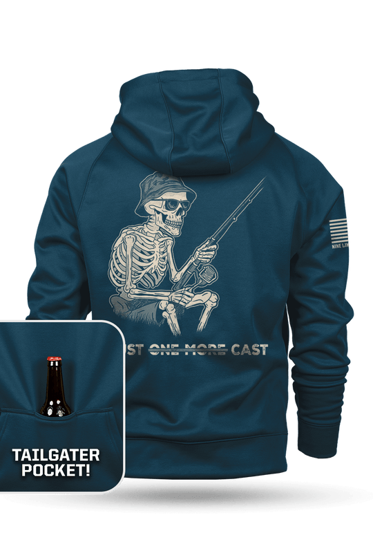 Just One More Cast - Raglan Tailgater Hoodie