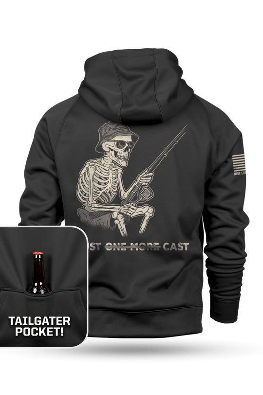Just One More Cast - Raglan Tailgater Hoodie