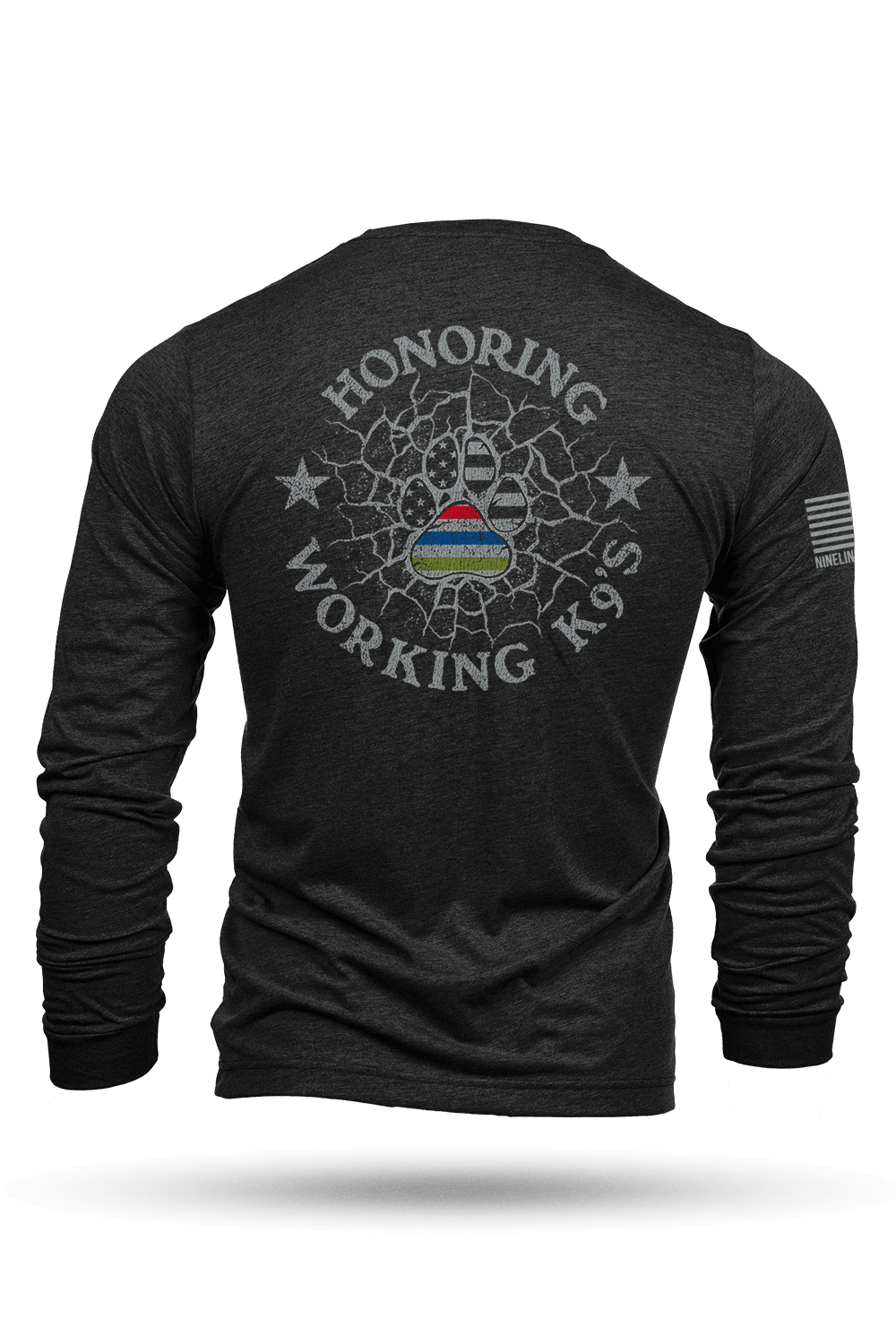 K9 Quilt of Honor - paw - Long - Sleeve Shirt