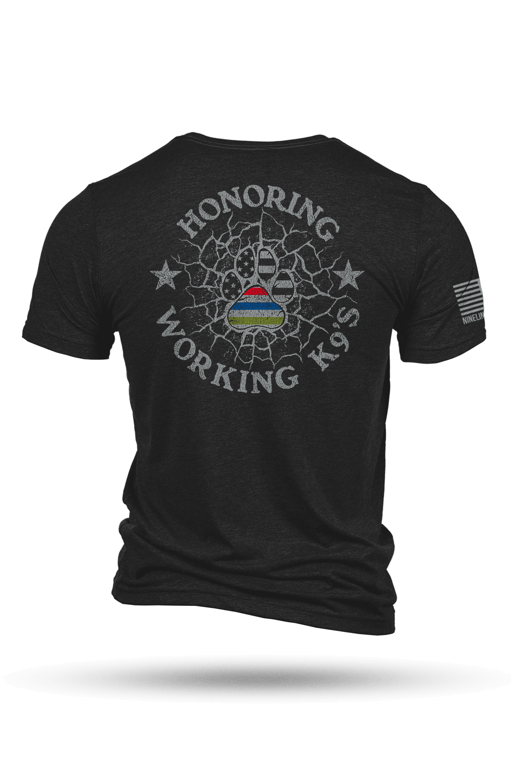 K9 Quilt of Honor - paw - T-Shirt