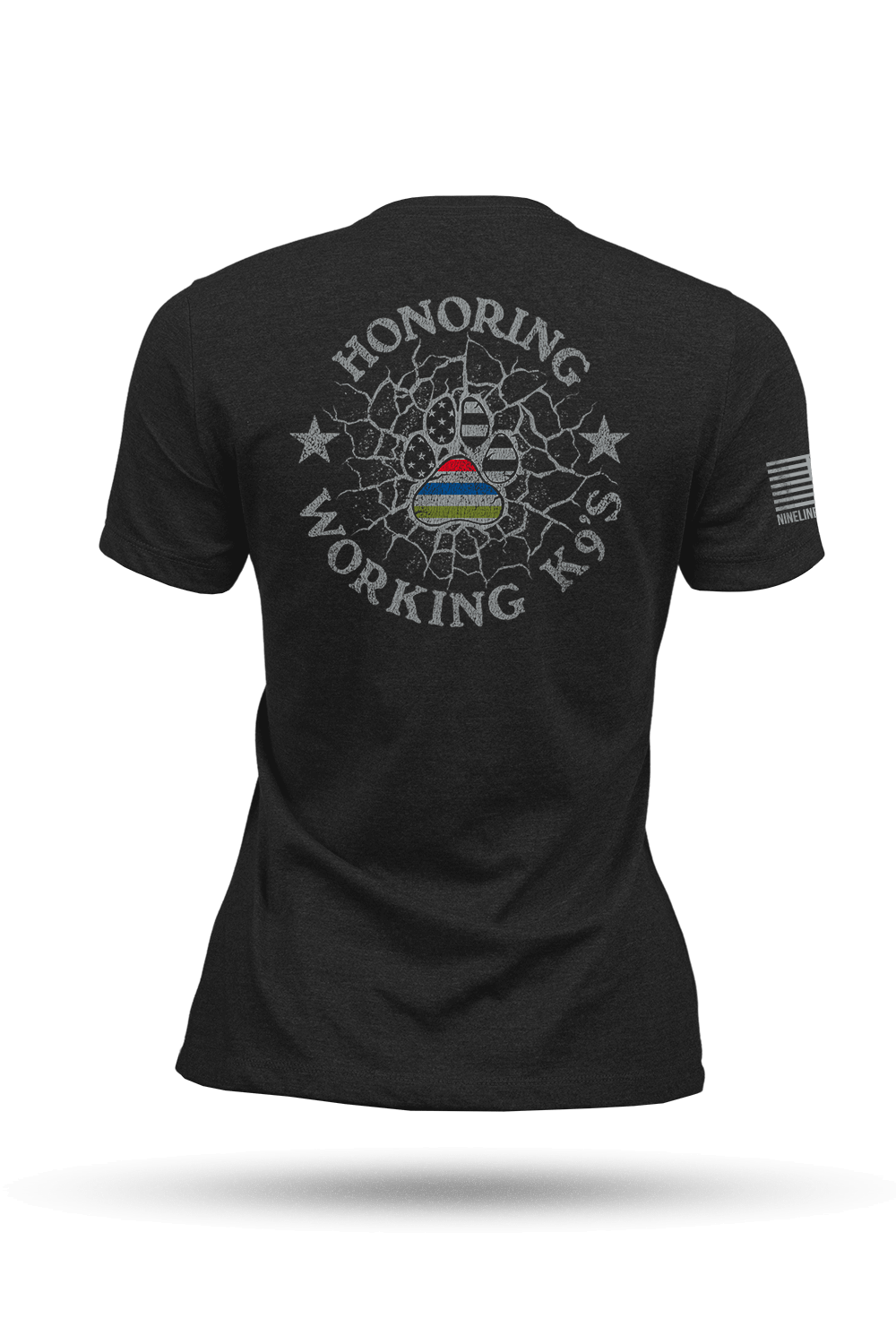 K9 Quilt of Honor - paw - Women's T-Shirt