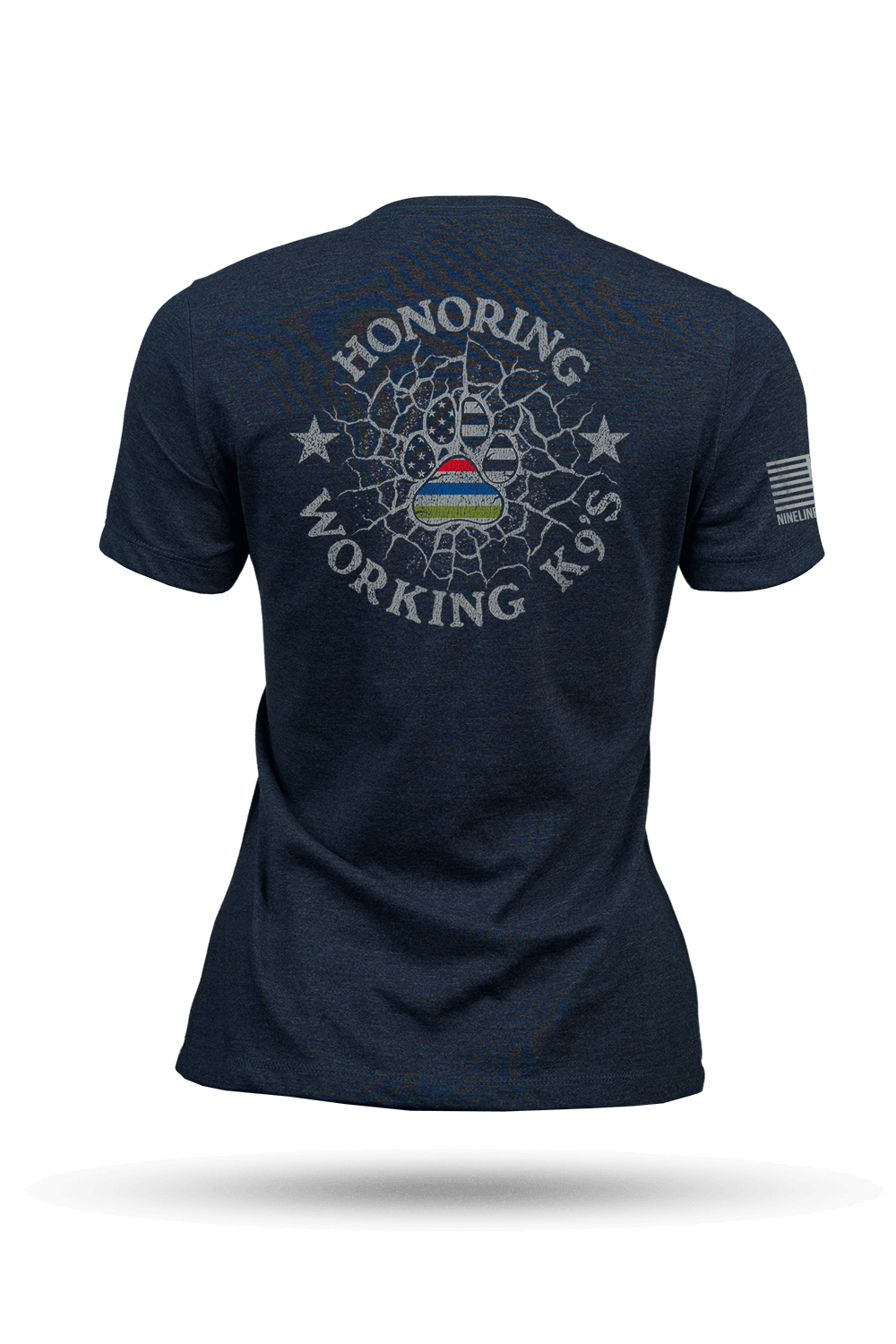 K9 Quilt of Honor - paw - Women's T-Shirt