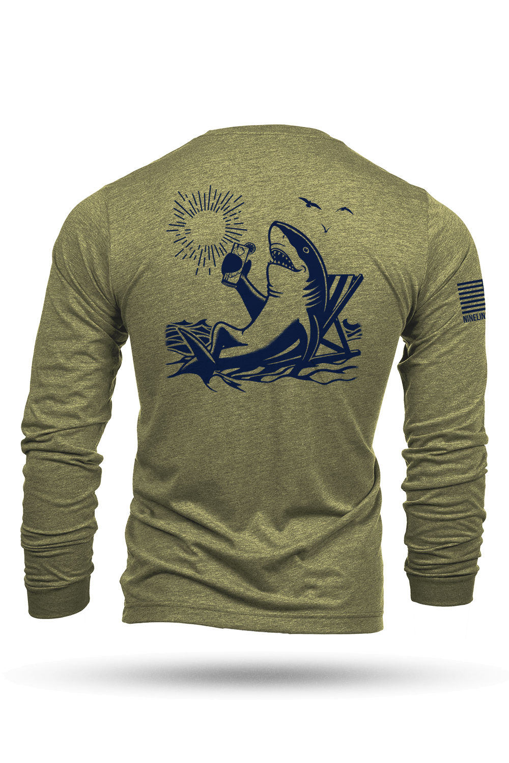 Long - Sleeve Shirt - BEACH SHARK